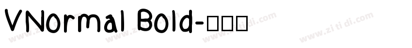 VNormal Bold字体转换